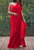 Red Georgette Sarees