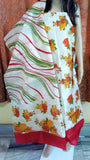 Beige Hand Painted Pure Silk Top & Dupatta Get Extra 10% Discount on All Prepaid Transaction