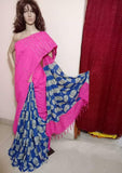 Purple Pure Cotton Khesh Sarees Get Extra 10% Discount on All Prepaid Transaction
