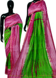Green Purple Bagru Printed Pure Cotton Sarees