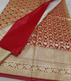 Red Beige Koriyal Banarasi Silk Sarees