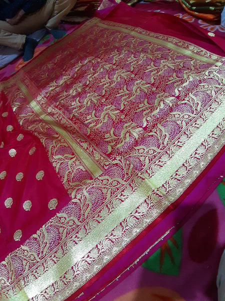 Purple Koriyal Banarasi Silk Sarees