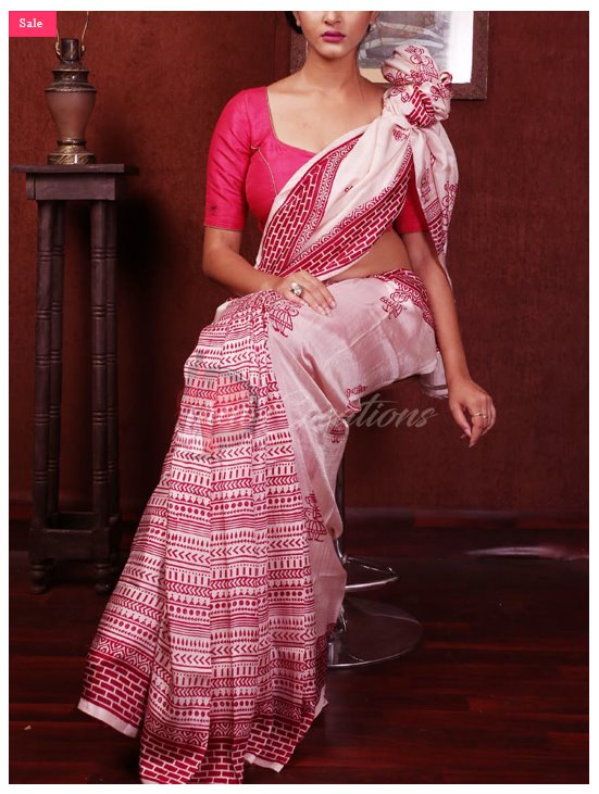Pink Glamour Pure Silk Mark Certified Murshidabad Silk Sarees