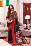 Black Pure Cotton Silk Sarees Get Extra 10% Discount on All Prepaid Transaction