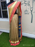 Beige Bengal Handloom Silk Sarees