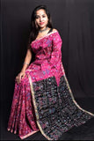 Purple Black Bengal Handloom Silk Sarees Get Extra 10% Discount on All Prepaid Transaction