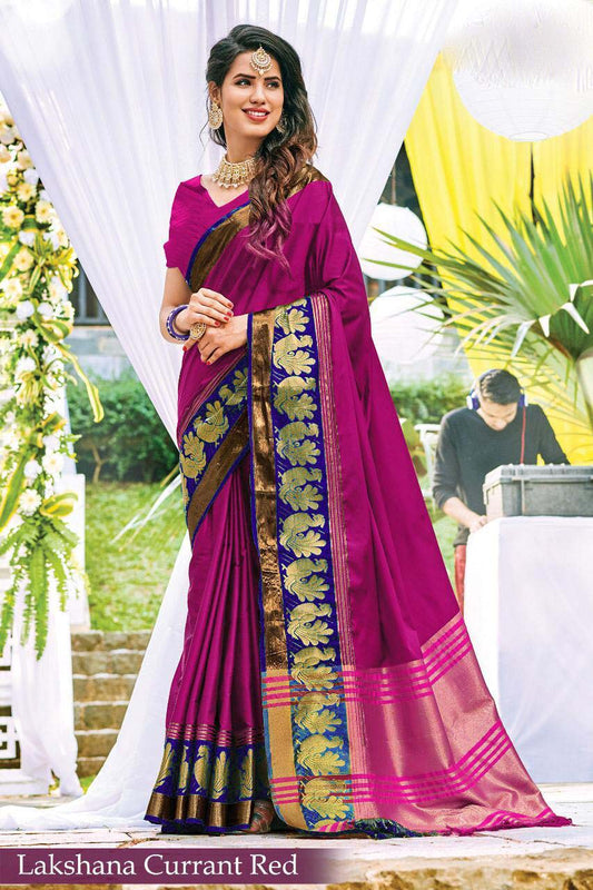 Purple Pure Silk Sarees - Dailybuyys