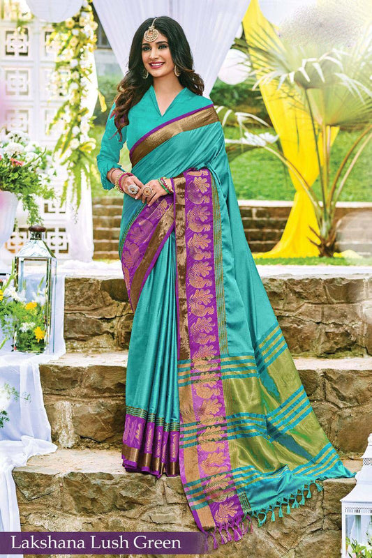 Blue Pure Silk Sarees - Dailybuyys