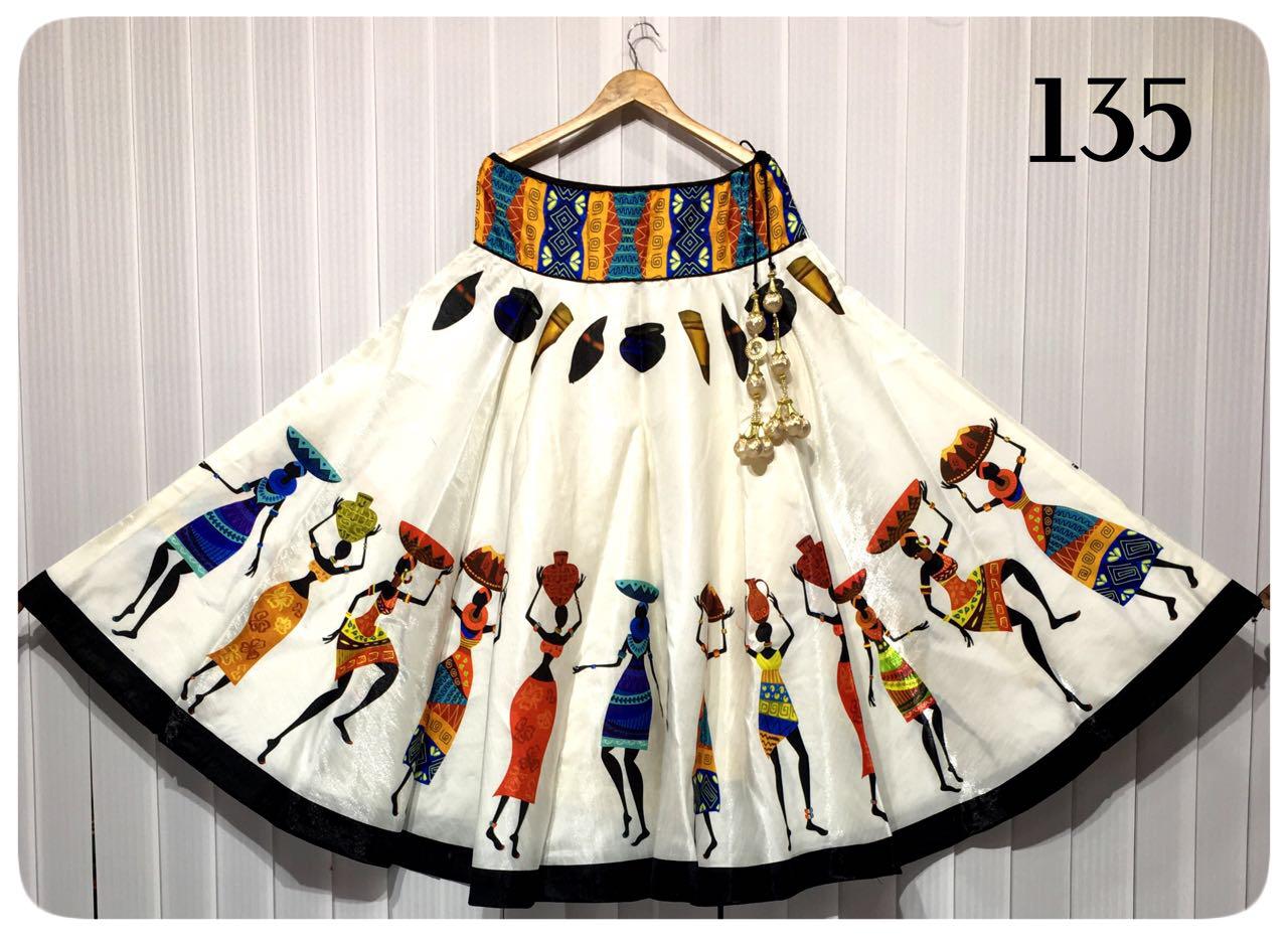 Beige Designer Skirts - Dailybuyys