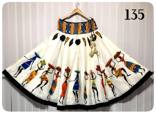 Beige Designer Skirts - Dailybuyys