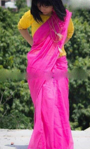 Violet Bengal Handloom Khadi Sarees
