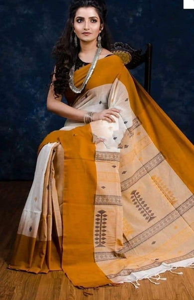 Khadi jamdani saree hotsell