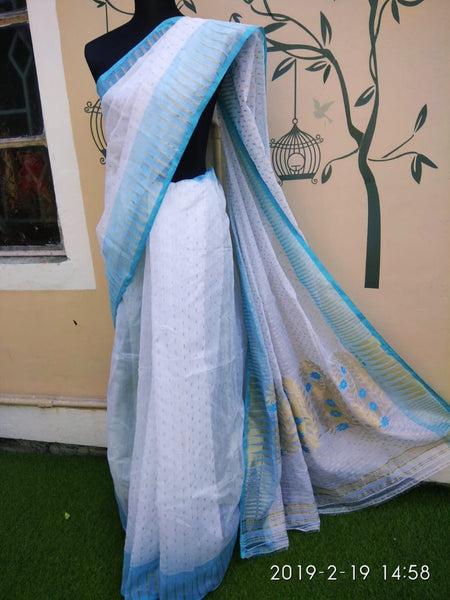 White Jamdani Sarees