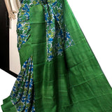 Green Pure Silk Mark Certified Murshidabad Silk Sarees