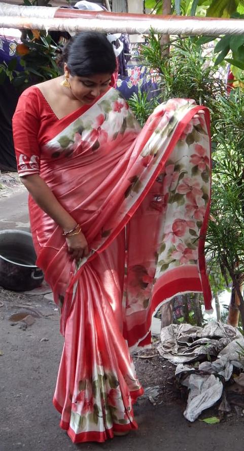 Pink Gaji Pure Silk Sarees - Dailybuyys