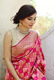 Purple Handloom Weaving Banarasi Silk Sarees Get Extra 10% Discount on All Prepaid Transaction