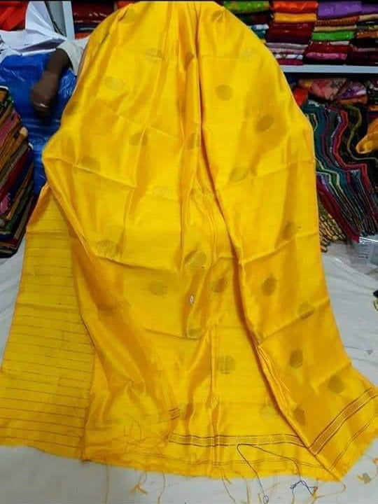 Yellow Bengal Handloom Swarna Zari Ball Sarees