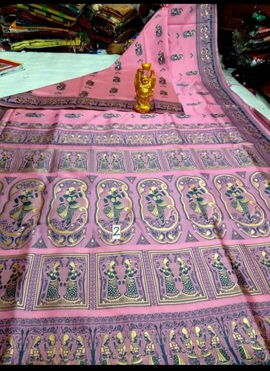 Pink Baluchuri Silk Sarees
