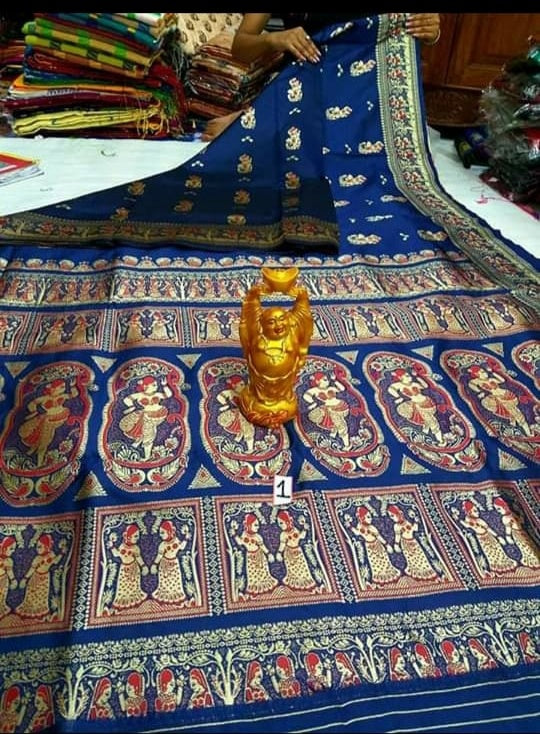 Blue Baluchuri Silk Sarees - Dailybuyys