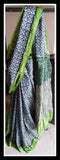 Blue Green Block Printed Pure Silk Mark Certified Bishnupuri Silk Sarees