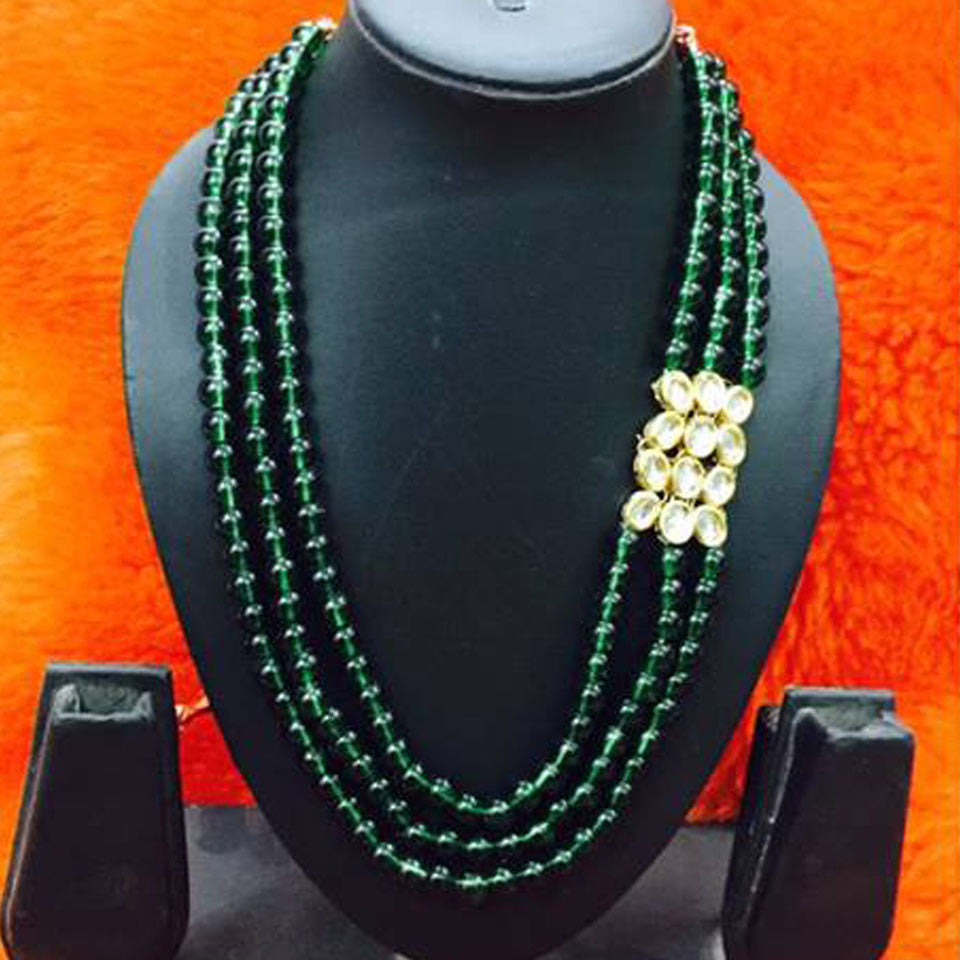 Dark Green Beads Mala