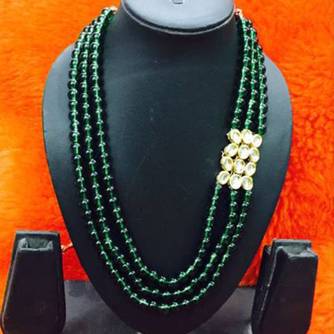 Dark Green Beads Mala Get Extra 10% Discount on All Prepaid Transaction