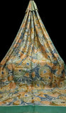 Abstract Floral Print Pure Silk Mark Certified Bishnupuri Silk Sarees Get Extra 10% Discount on All Prepaid Transaction