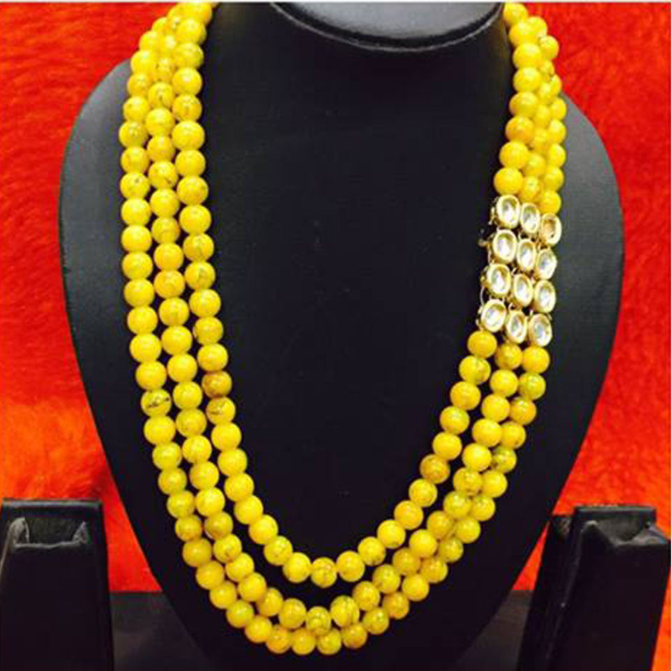 Yellow Beads Mala