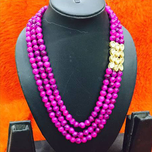 Magenta Beads Mala