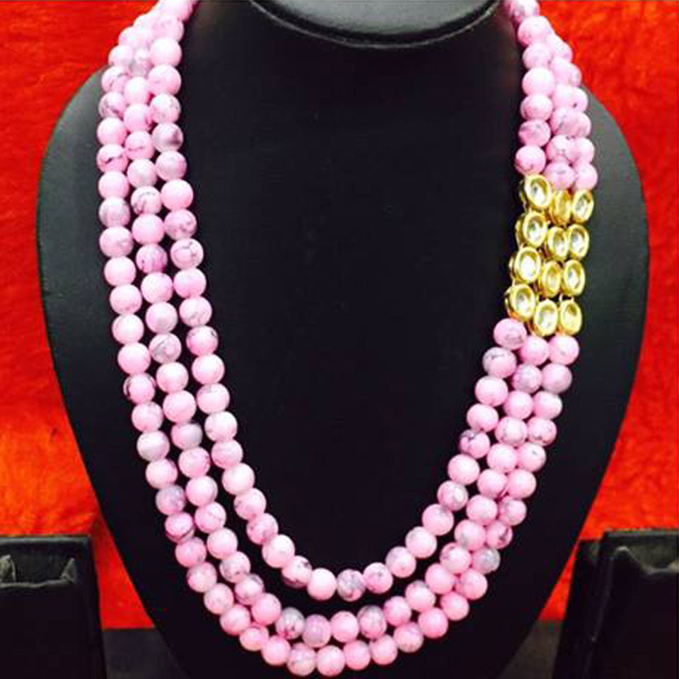 Light Pink Beads Mala Get Extra 10% Discount on All Prepaid Transaction