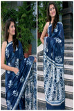 Blue Bengal Handloom Silk Sarees