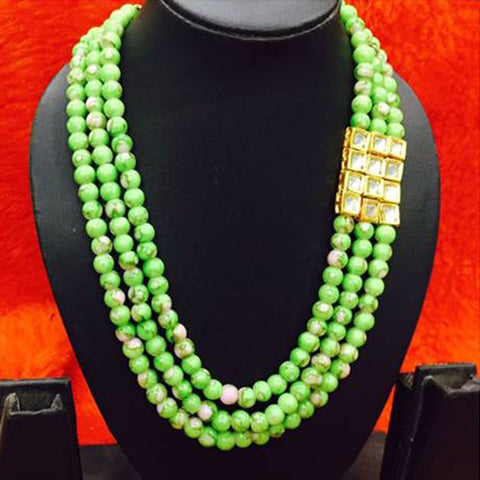 Light Green Beads Mala Get Extra 10% Discount on All Prepaid Transaction