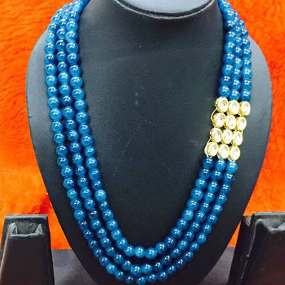 Light Blue Beads Mala Get Extra 10% Discount on All Prepaid Transaction