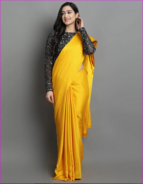 Yellow Color Pure Silk Mark Certified Bishnupuri Silk Sarees