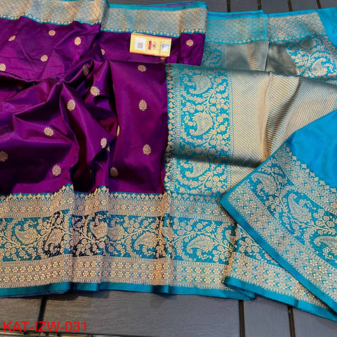 Purple Banarasi Silk Sarees