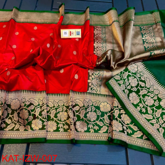 Red Banarasi Silk Sarees