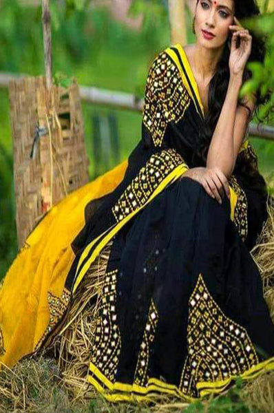 Black Kathiawari Sarees