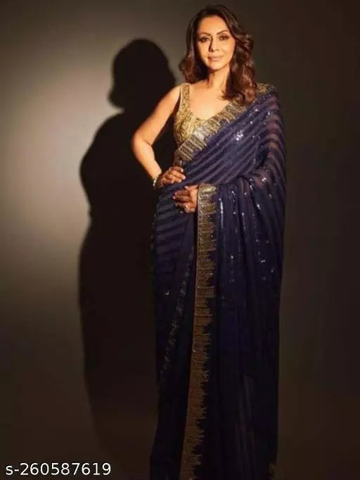 Designer Party wear Sequence Saree