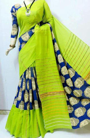 Green Blue Khesh Sarees