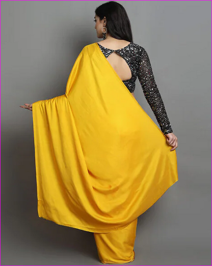 Yellow Color Pure Silk Mark Certified Bishnupuri Silk Sarees