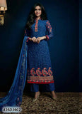 Blue Semi-Stitched Georgette Salwar